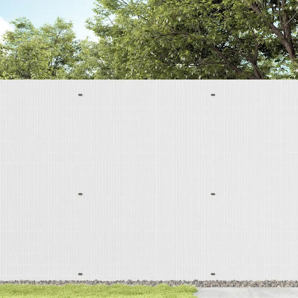 Recinzione da Giardino Bifacciale Bianca 1,8x3 m in PVC 42002618