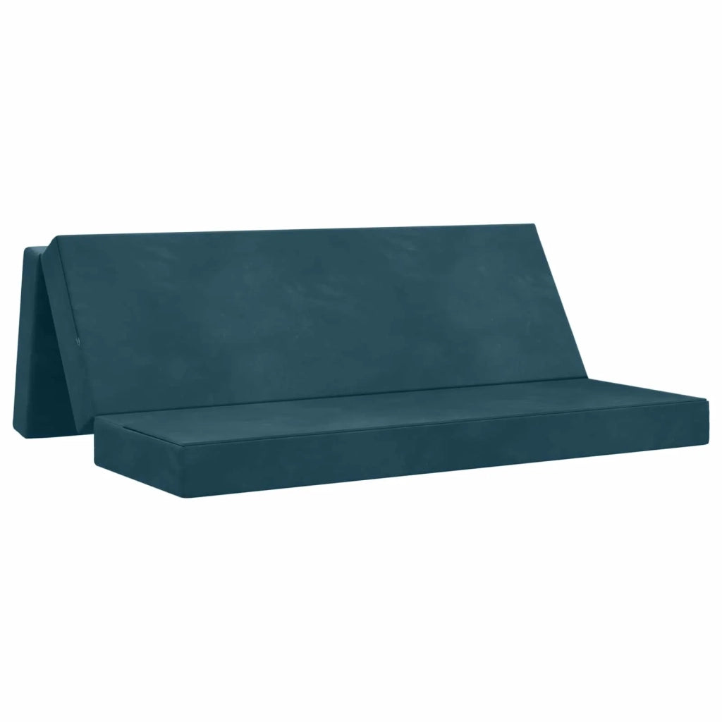 Divano Letto Pieghevole 200 x 67 x 45 cm Blu 900262
