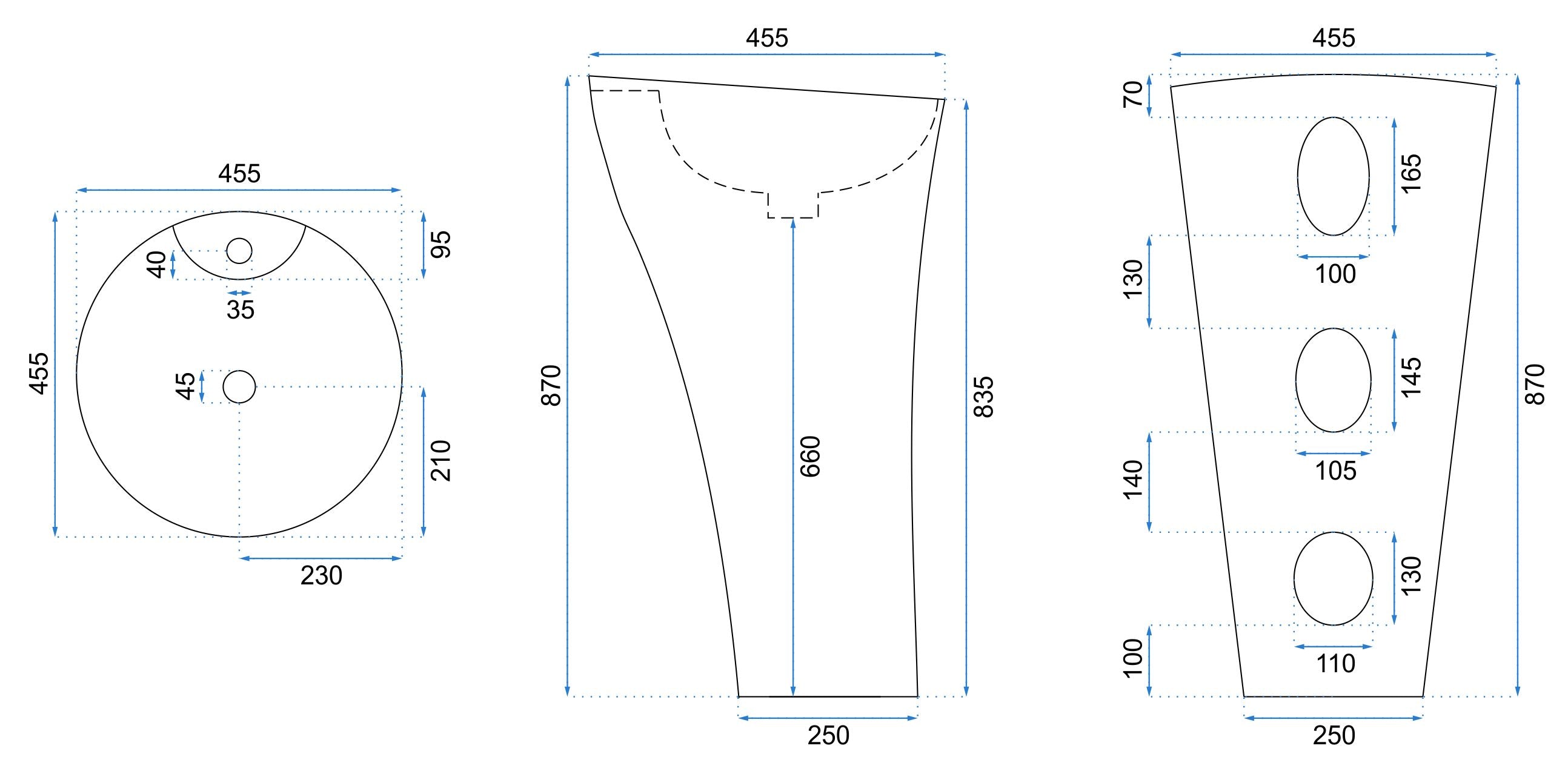 Lavabo Monolitico Rea Agnes