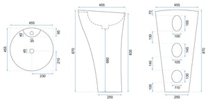 Lavabo Monolitico Rea Agnes