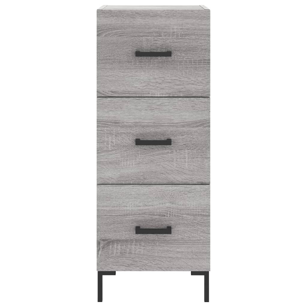 Buffet credenza cassettiera armadio mobile contenitore organizer cucina soggiorno Sonoma 34,5 x 34 x 90 cm legno ingegnerizzato grigio 02_0036326