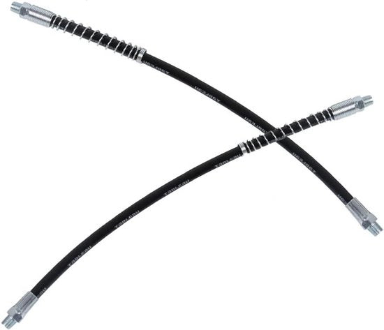 Estensione Flessibile per Slang di Vettura 400mm con Guardia a Molla - Strumento di Fissaggio Manuale (1/8 NPT) - Set da 2 Pezzi