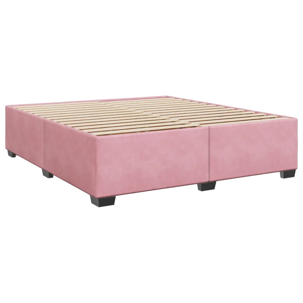 vidaXL Giroletto Rosa 200x200 cm in Velluto