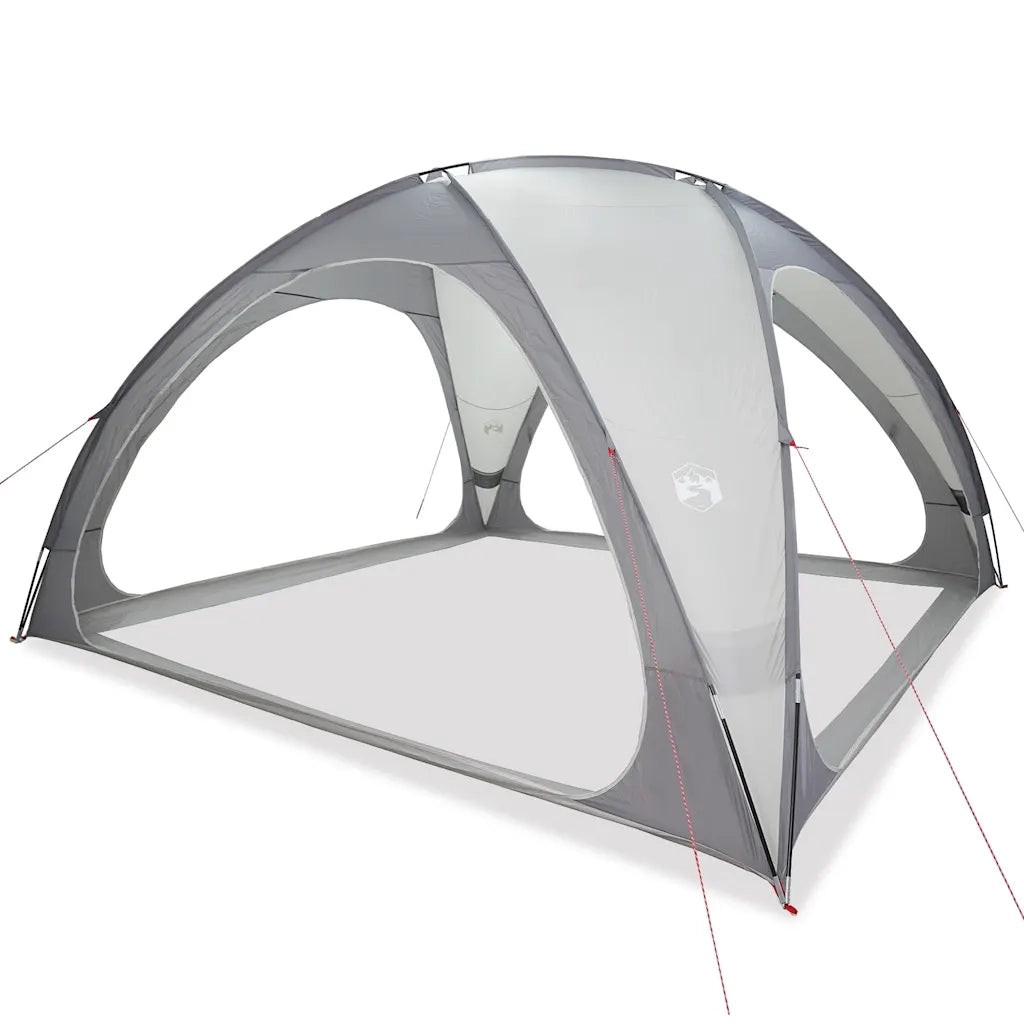 Tenda per Feste-Tenda da campeggio Grigia Impermeabile 256323