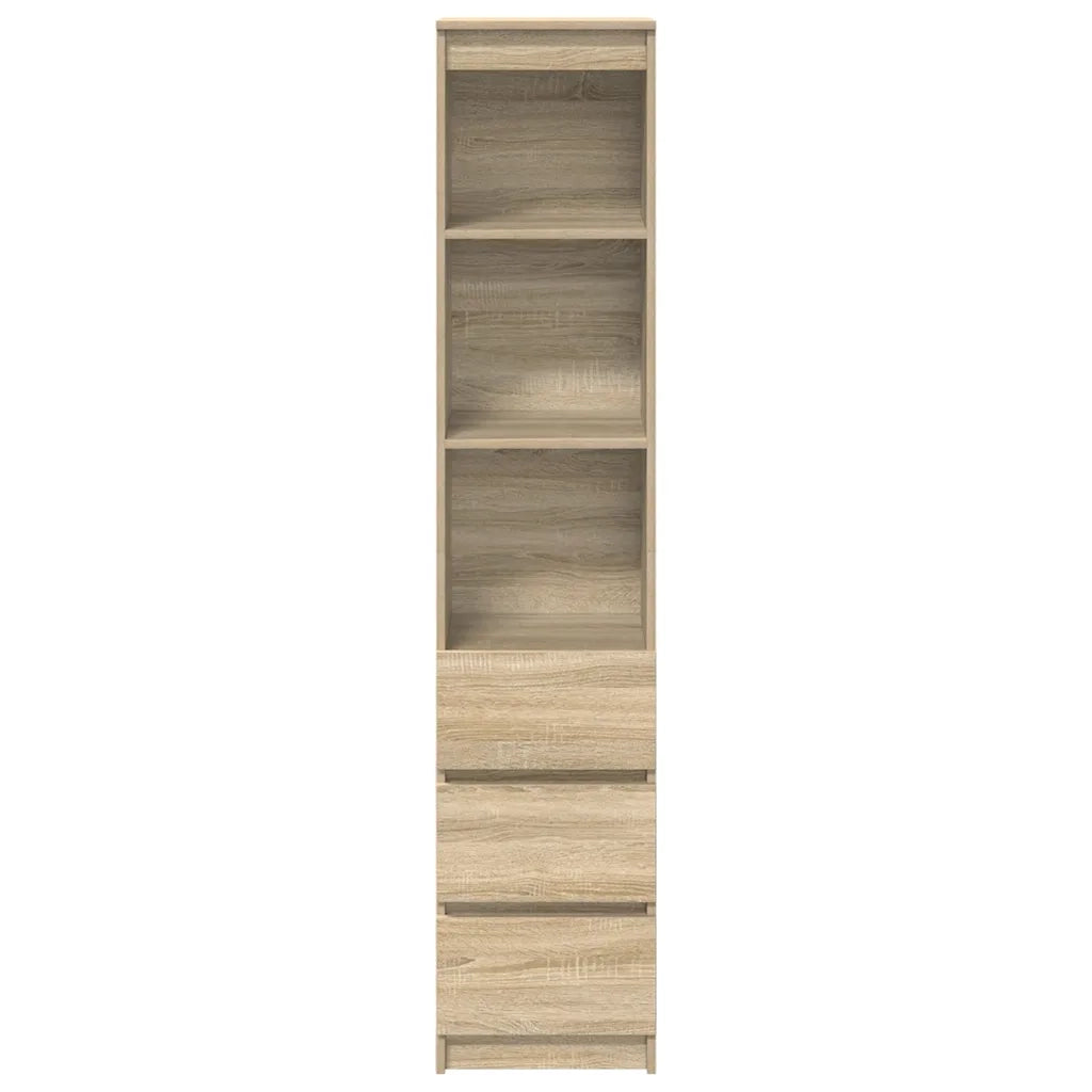 Credenza | Madia | Buffet da pranzo | Armadio da pranzo Rovere Sonoma 37,5x35x180 cm in Legno Multistrato