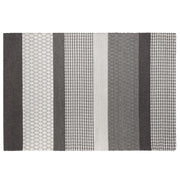 Tappeto grigio 160 x 220 cm in lana per soggiorno casa ufficio toppe