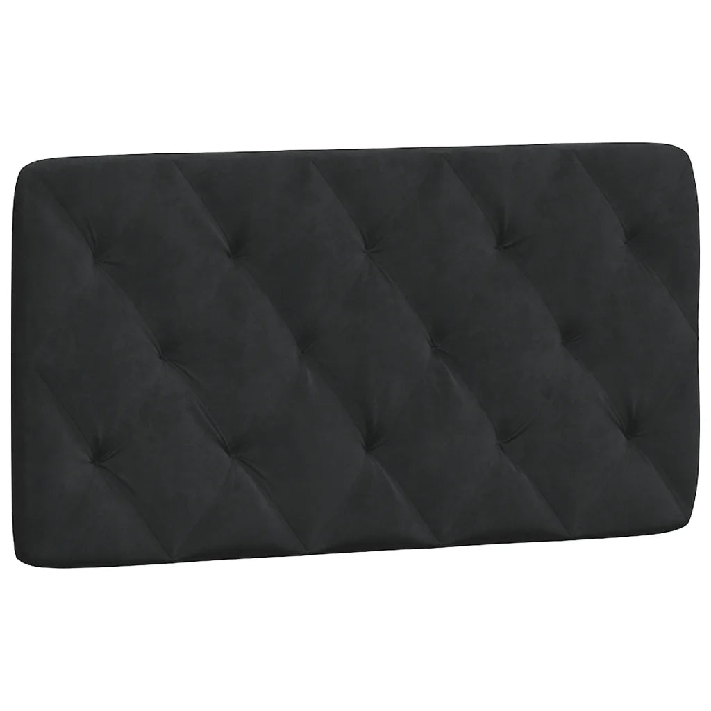 Giroletto con LED senza Materasso-Struttura Letto Nero 100x200 cm in Velluto