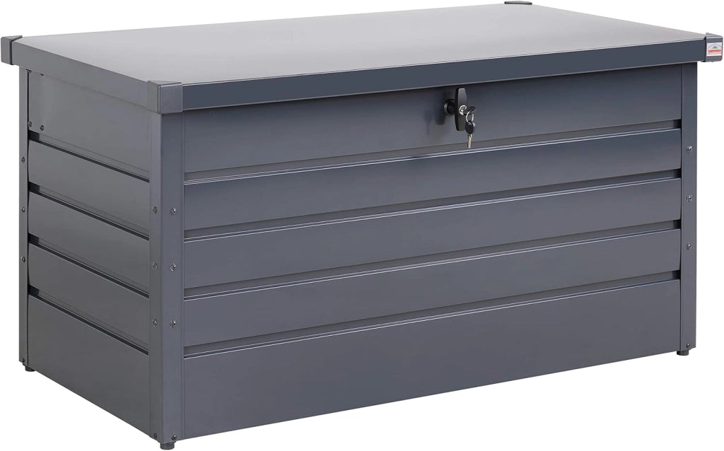 ® Baule da Esterno con Coperchio 2 Chiavi 385L Cassapanca Contenitore Box Porta Attrezzi Bauli Giardino Contenitori Cuscini Box Utensili