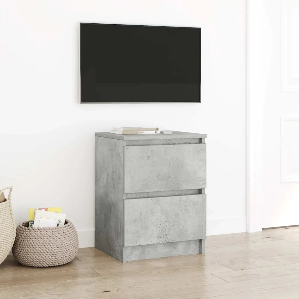 Mobile Porta TV Grigio Cemento 40x35x54 cm in Legno Multistrato 861772