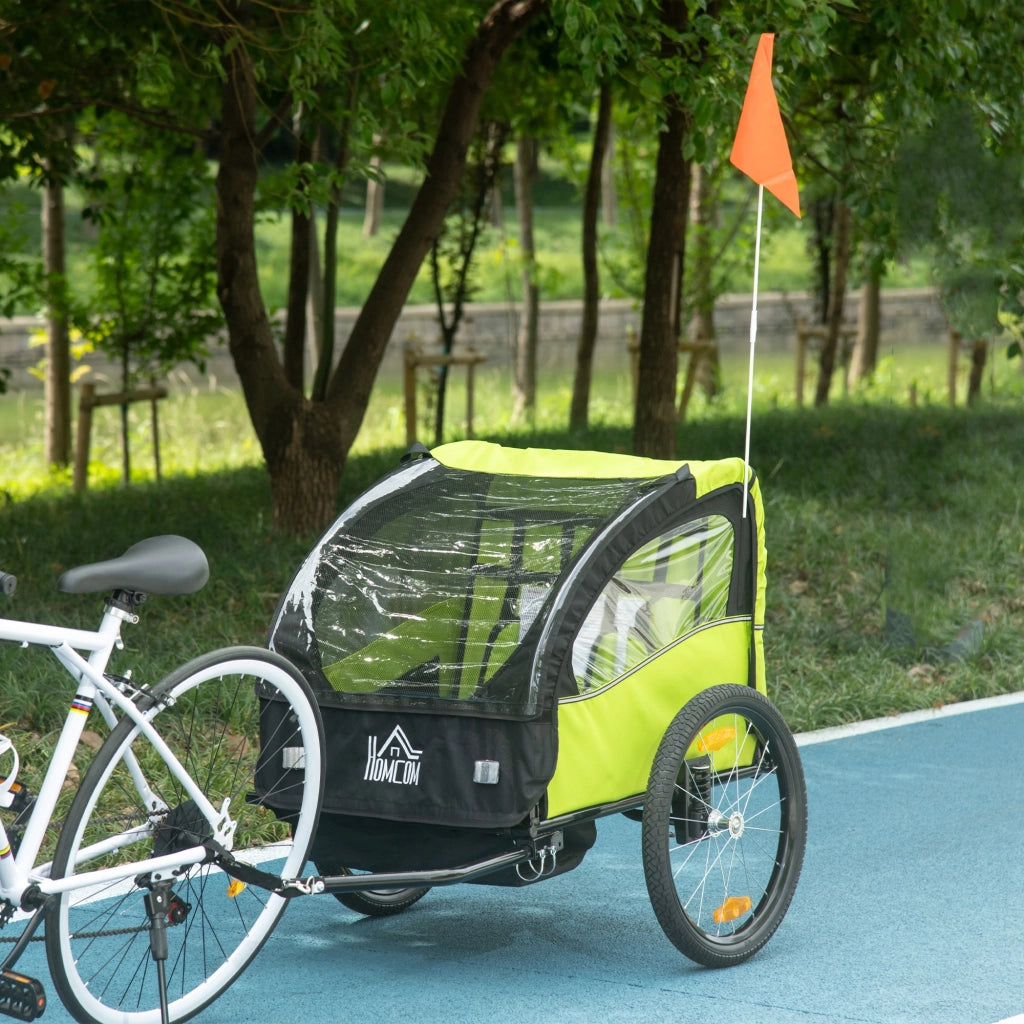 Carrello Bicicletta Bambini ¨C Zephmum ¨C Verde 140x88x90 cm