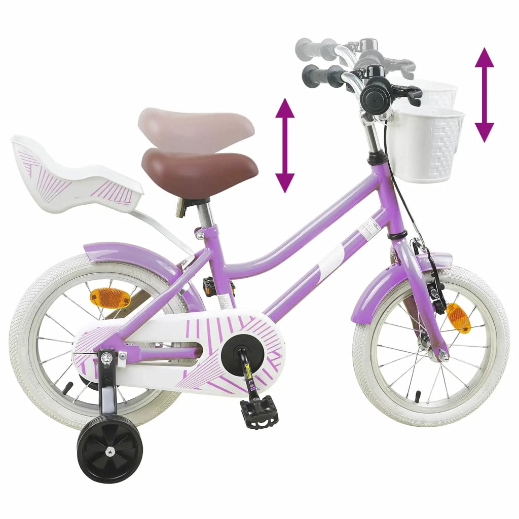 Bicicletta per Bambini 12 Pollici per bambini di 2-4 anni Viola