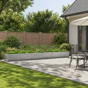 Letto rialzato da giardino Argento 600 x 80 x 55 cm 8006456