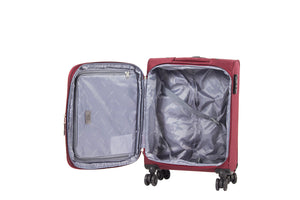 Trolley Valigia Bagaglio a Mano Espandibile in Poliestere con Combinazione Ravizzoni Galaxy Nero