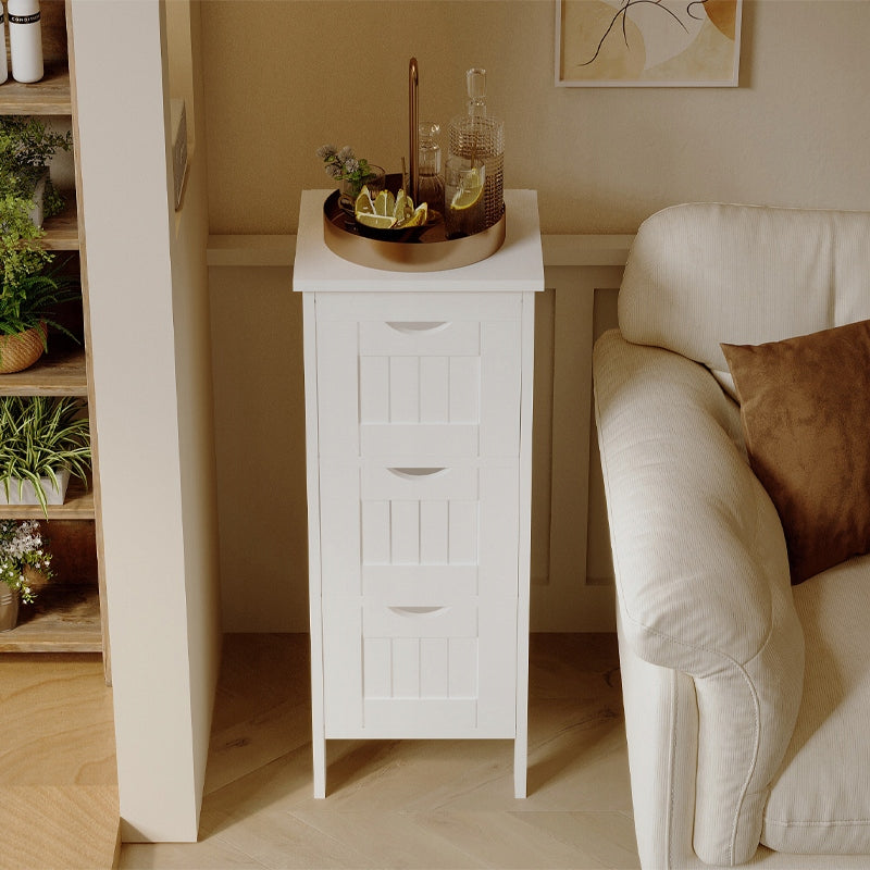 MOBILE DA BAGNO STANCA COMODA CON CASSETTI BIANCA BAGNI PER ASCIUGAMANI