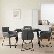 Sedie da pranzo 4 pz Velluto Grigio Scuro 59 x 56,5 x 86 cm 3428210