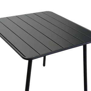 Tavolo da Giardino 80x80xh72 cm in Metallo Rovigo Antracite