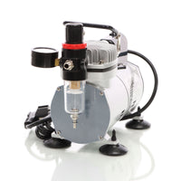 Compressore per aerografo AF18-2, a membrana 4 bar, arresto automatico, con manometro