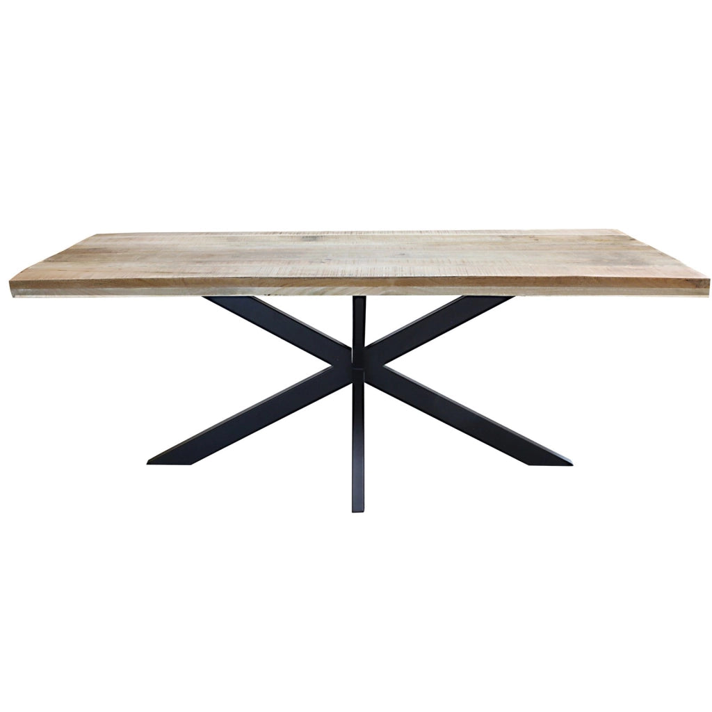 Tavolo da pranzo in legno di acacia 220x100 cm - WYATT