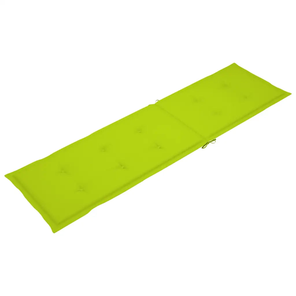 Sdraio da Esterni con Poggiapiedi e Cuscino Massello d'Acacia cod mxl 75984