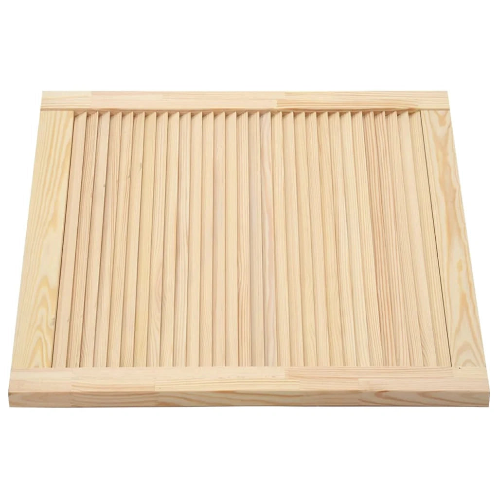 Porta a persiana in legno massello di pino anta per mobile anta per mensola rivestimento per armadio guardaroba paravento 39,5 x 49,4 cm 02_0003867