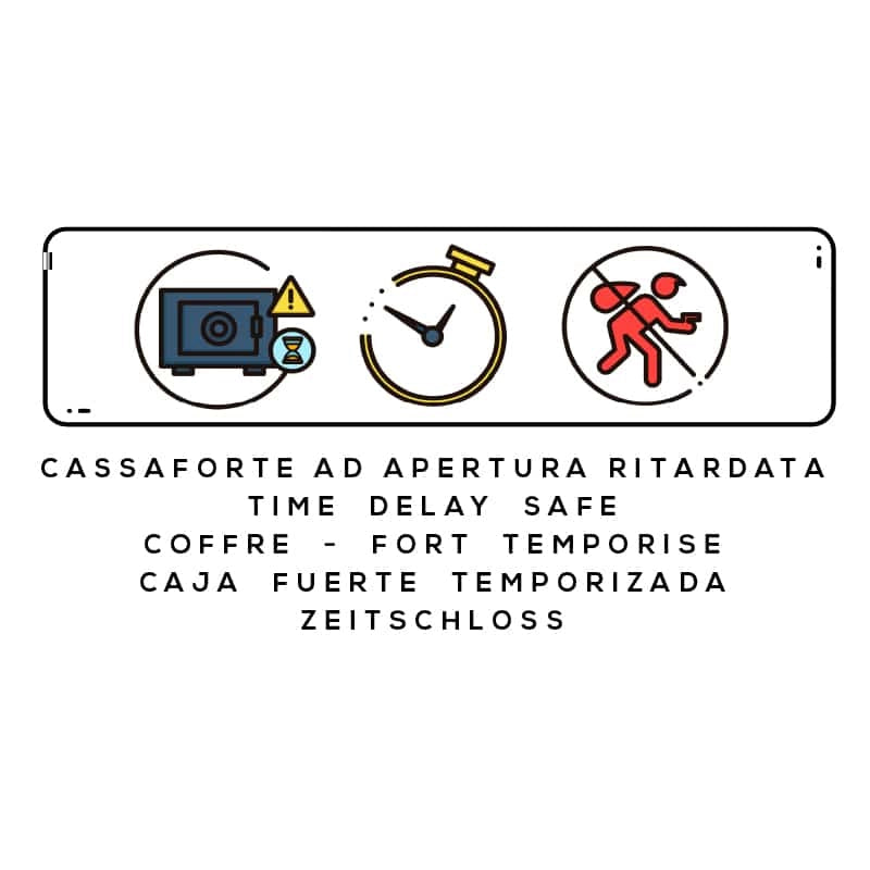 Genie Hand Cassaforte a Tempo Anti Rapina con Serratura B-Class 20x38x28 cm