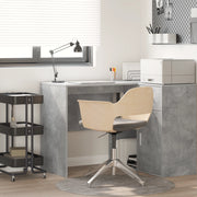 Scrivania Grigio cemento Legno composito Compatta Storage