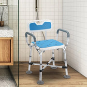 Schiene di supporto per doccia - Copertura di base - Regolabile in altezza - Con fori - Bianco B 40 x D 33 x H 70-78 cm