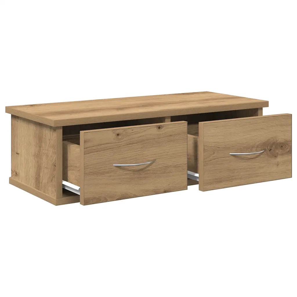 Armadietto a Muro Rovere Artigianale 60x26x18,5cm in Truciolato 855859