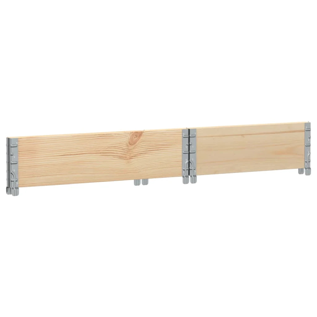Vassoio per fioriera aiuola rialzata piante fiori terrazza giardino 80 x 60 cm legno massello di pino marrone 02_0037877