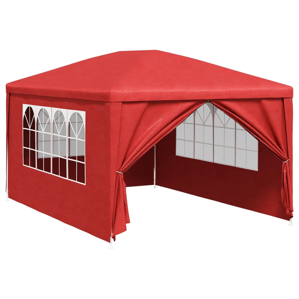 Tenda Party 400 x 300 x 255 cm Rosso PE e Acciaio 42032347