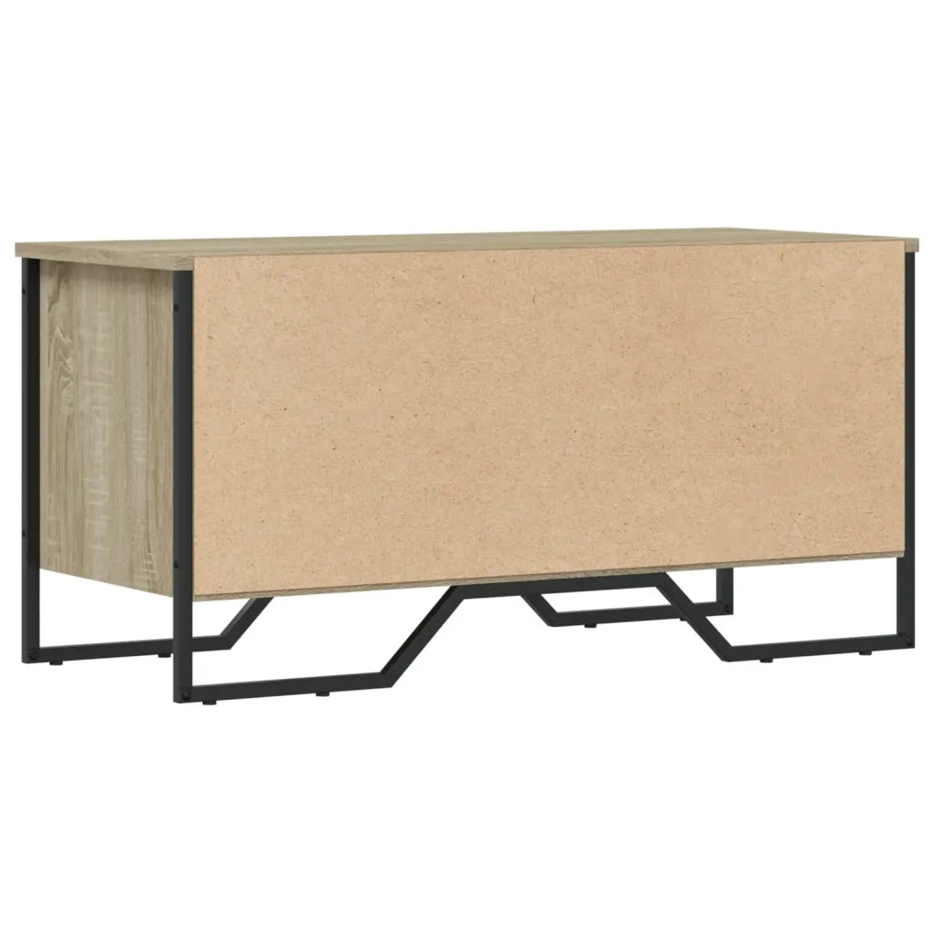 Scarpiera-Scaffale per scarpe Rovere Sonoma 90x38x45,5 cm in Truciolato