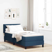 Letto a molle con testiera Blu 200 x 80 cm Tessuto 3341138