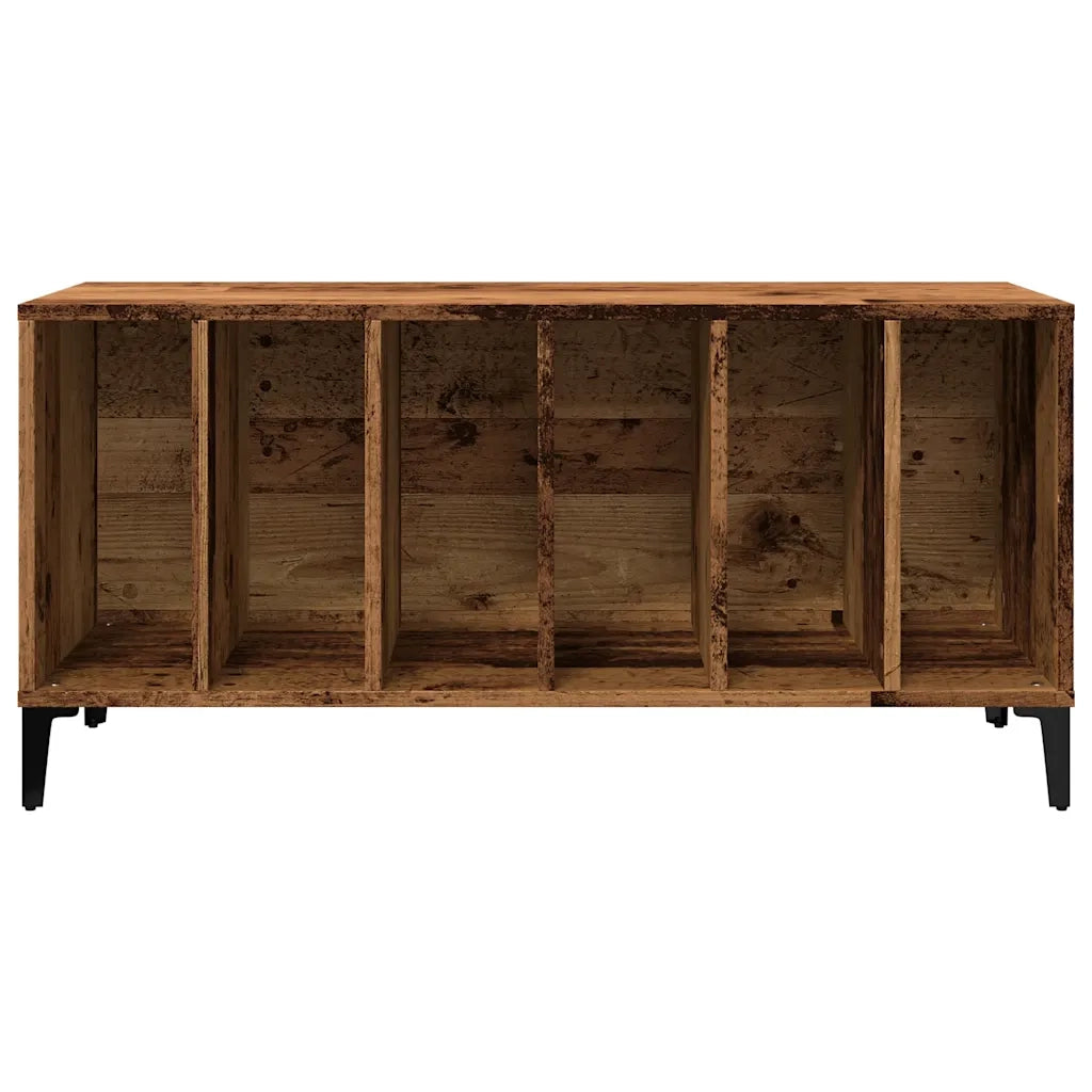 Mobile Porta Dischi Legno Antico 100x38x48 cm Legno Multistrato 857169