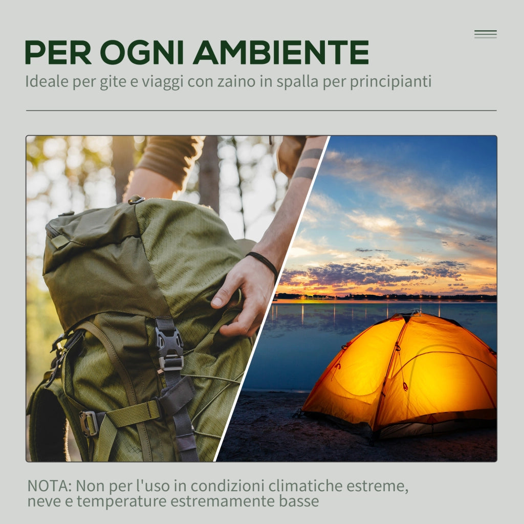 Tenda da Campeggio 2 Posti ¨C zephmum ¨C Grigio 210x210x135 cm