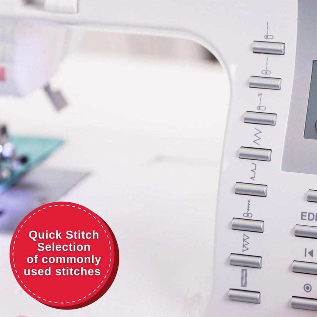 SINGER 9960 Macchina da cucire e per quilting con set di accessori, tavolo di prolunga, 600 punti, modalità autopilota elettronica