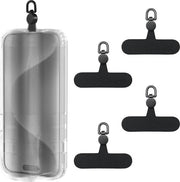 Set di 4 supporti multifunzionali da 360° per telefono cellulare compatibile con smartphone, nero