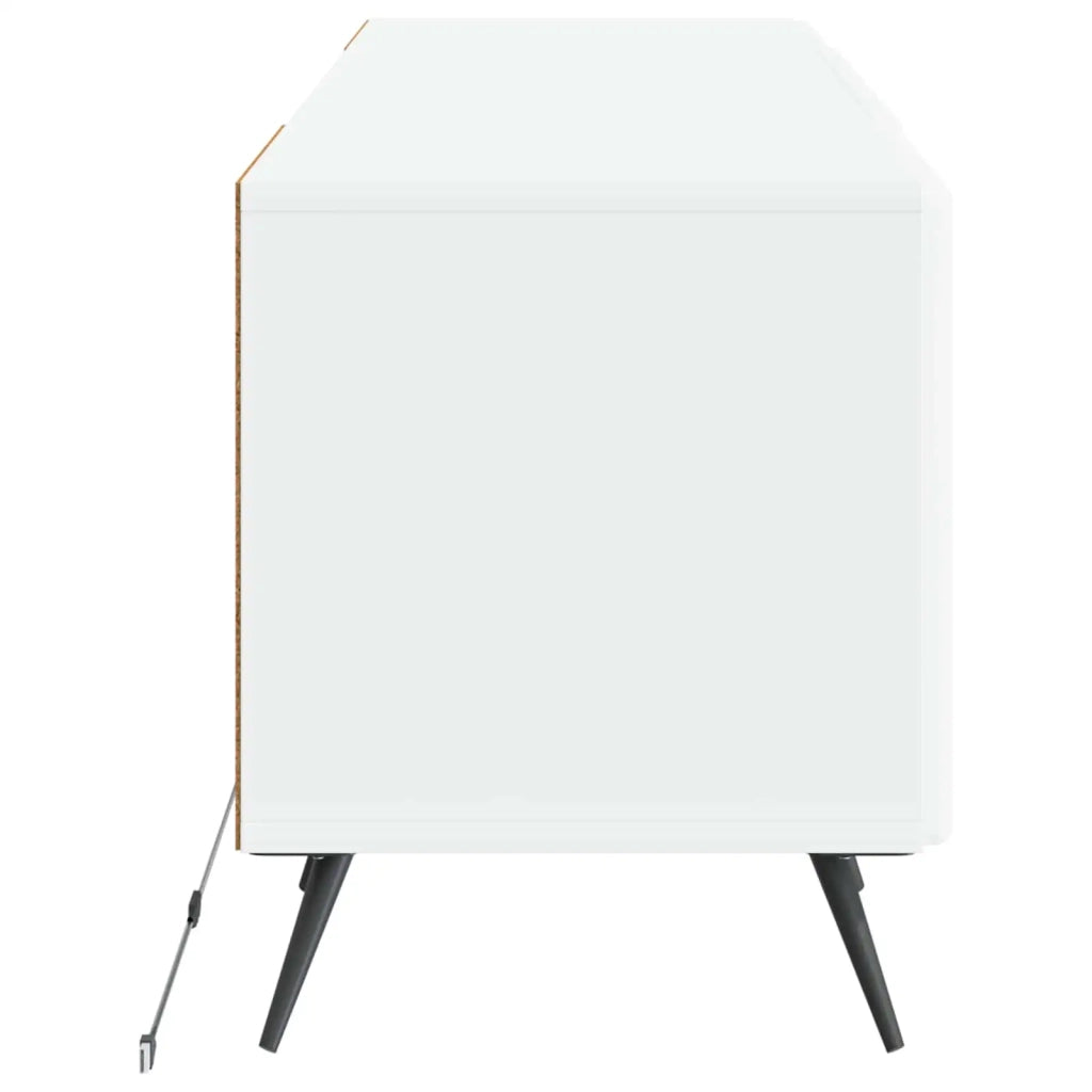 Mobile TV LED Bianco Lucido Legno ingegnerizzato 897569