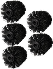 Set di coppe di spazzolino per WC - 5 pezzi - Coppe di spazzolino per WC universale - Materiale plastico - Coppe di spazzolino per WC singole - Set di coppe di spazzolino per WC - Universale - Boccole M12 - Adatto per bagni - 80*100mm - Nero