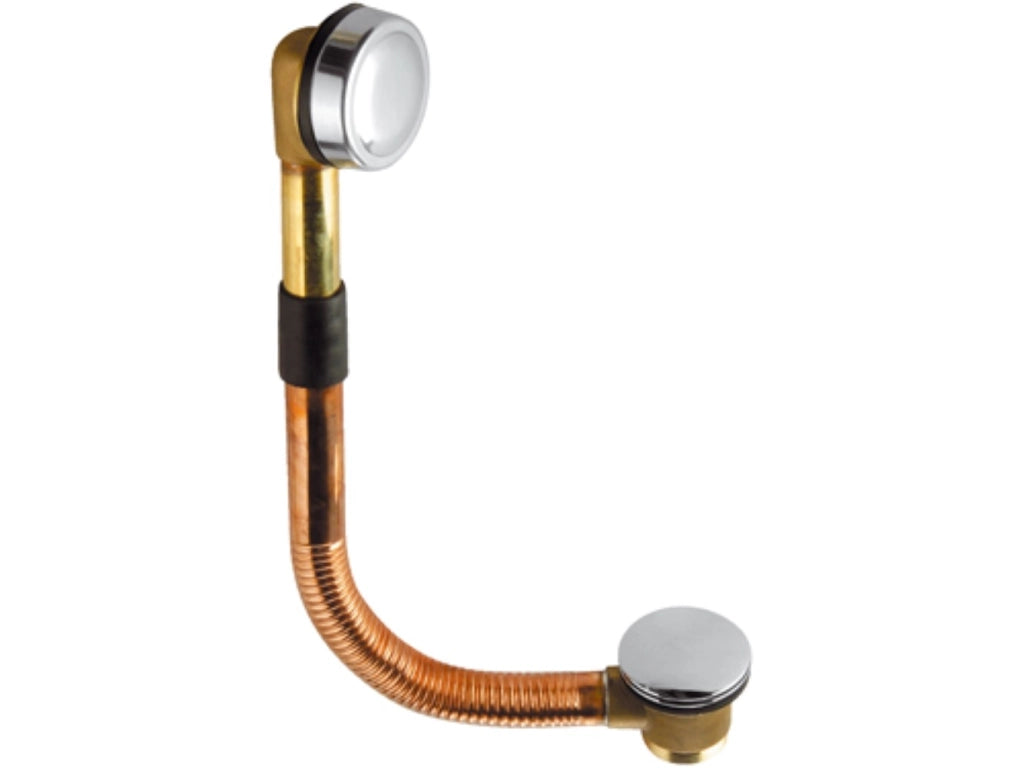 Colonna di scarico con tubo in rame con piletta click clack