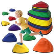 Set di 9 pedane ¨C Minimal ¨C per interni ed esterni, antiscivolo, impilabili, colorate