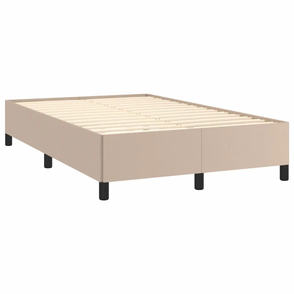Giroletto a Molle con Materasso Cappuccino 120x190cm Similpelle 3270456