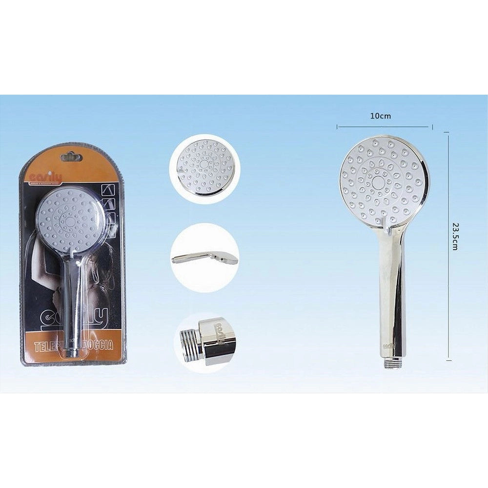 Trade Shop - Doccetta Soffione Doccia Bagno Multigetto Telefono Getto Regolabile 10x23.5cm 52041 -