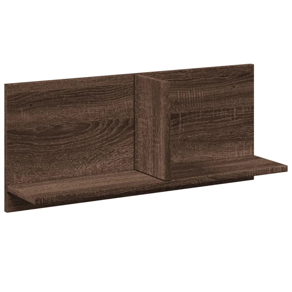 Mobile a Parete 70x16,5x30 cm Rovere Marrone Legno Multistrato