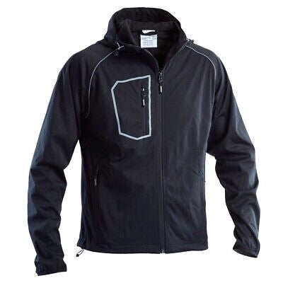 GIUBBINO SOFTSHELL CON CAPPUCCIO 'FASTEN' NERO Tg. XXL (60-62)