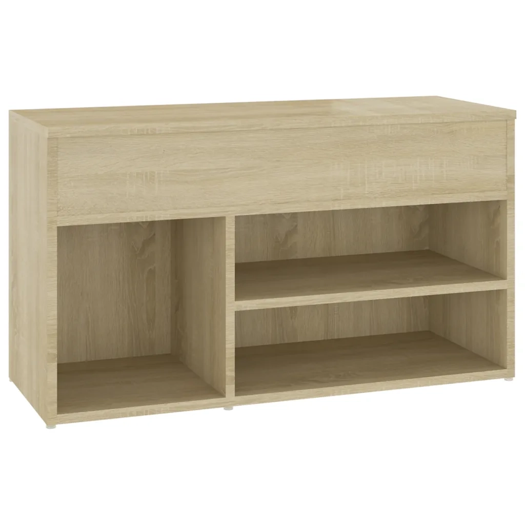 Panca Portascarpe-Sgabello-Panca Scarpiera Rovere Sonoma 103x30x54,5 cm in Truciolato