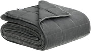 Coperta Ponderata per Adulti, coperta pesante in microfibra, coperta terapeutica rilassante con Perle di Vetro, migliora il sonno, 150x200 cm, 9kg, Grigia
