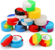 12 Contenitori in Silicone a Dab da 5 ml - Mini-Rondi - Contenitori per Creme in Silicone - Ronde Contenitori in Silicone - Kit per la Conservazione dei Balsami Labiali - Lotion Crème di 5 ml.