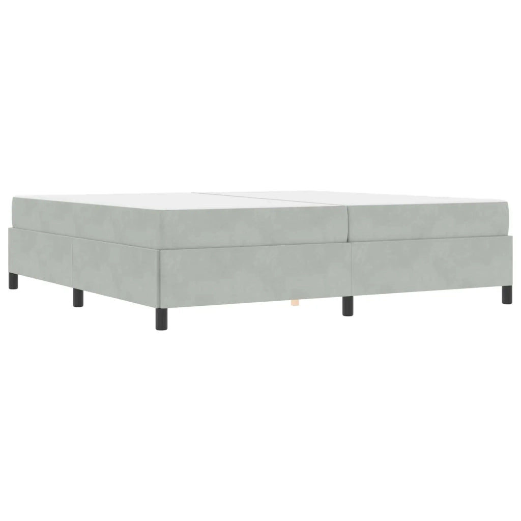 Struttura del letto Grigio chiaro 200 x 200 cm Tessuto