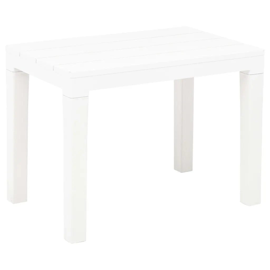 Panchine da Giardino 2 pz Bianco in Plastica 48780