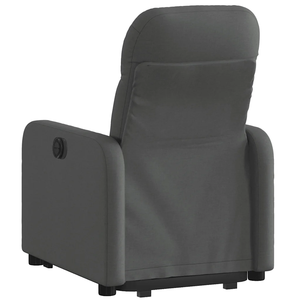 Divano Sedia-Poltrona Alzapersona Reclinabile Grigio Scuro in Tessuto 681710